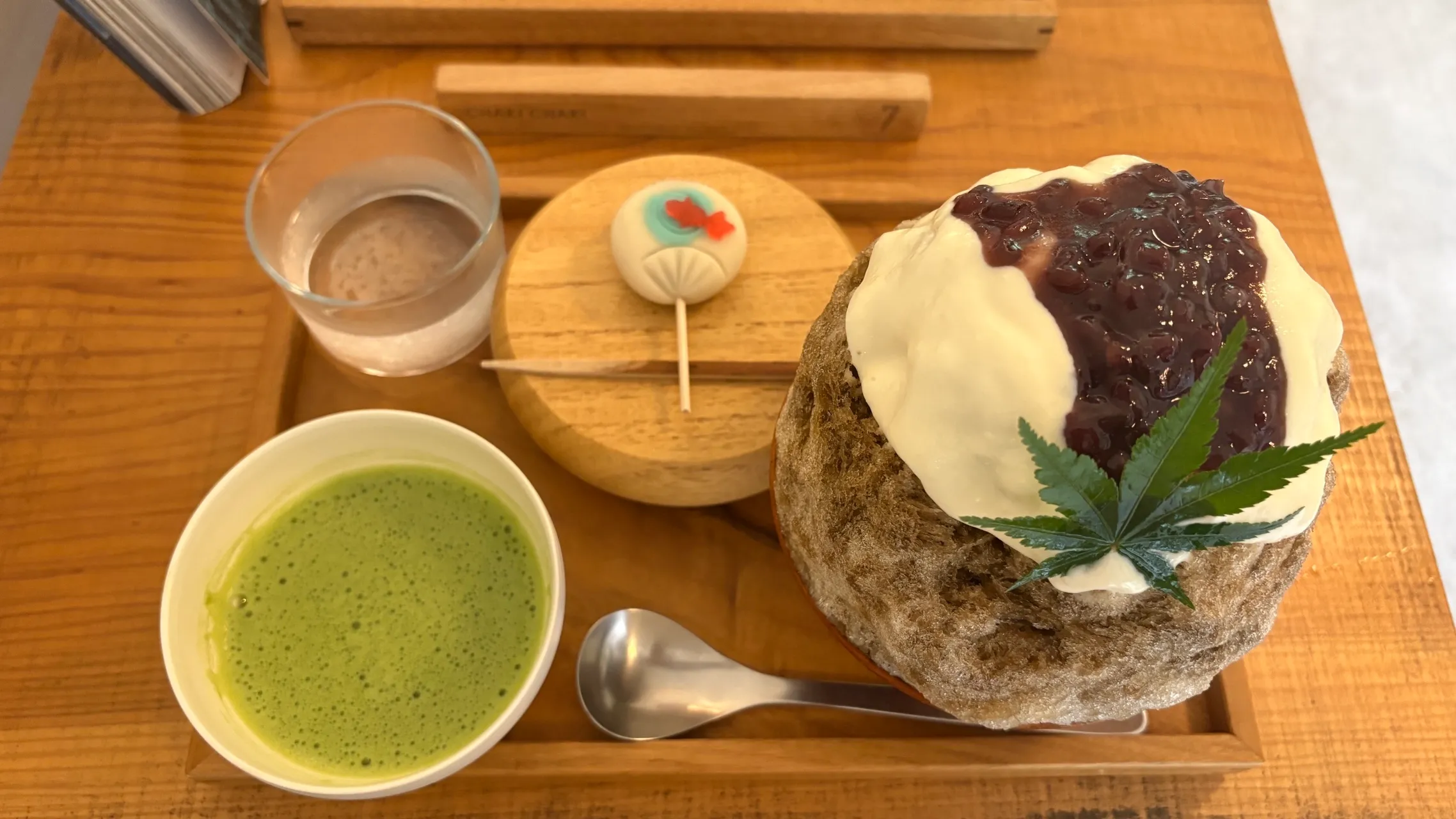 ほうじ茶と酒粕のかき氷